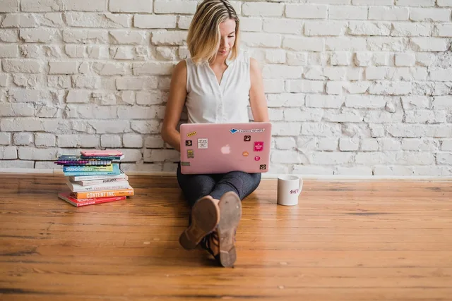 influencer, writing, girl, woman, typing, on computer, content marketing, typing on floor, written, words, handwriting, brown computer, brown laptop, brown marketing, brown writing, influencer, influencer, influencer, influencer, writing, writing, writing, writing, writing, typing, content marketing. Planning keyword research software for content teams